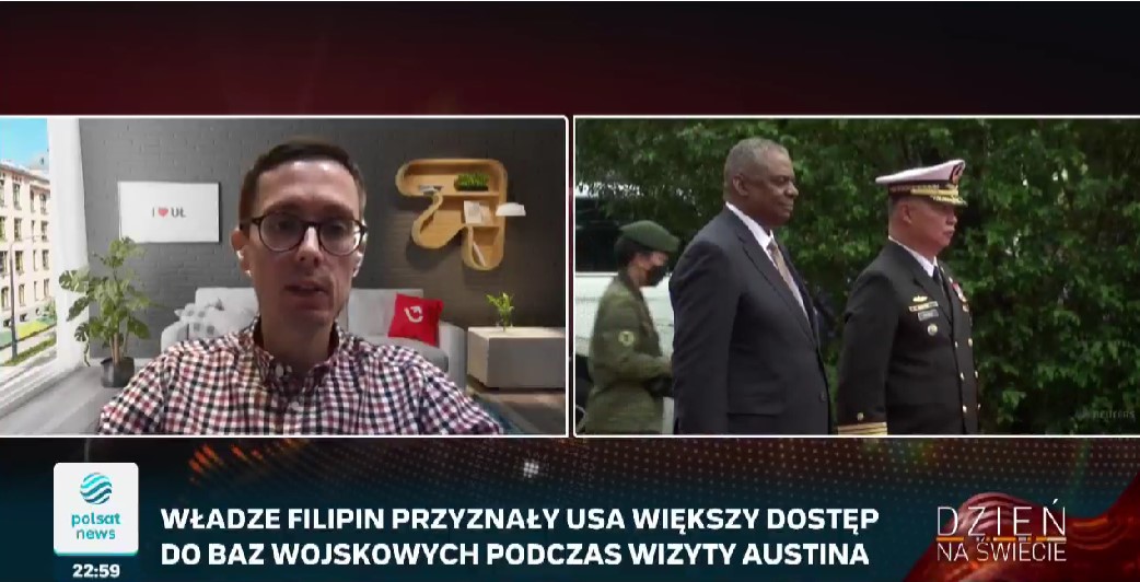 Zrzut ekranu programu transmitowanego na Polsacie/Screenshot of the program broadcast on Polsat