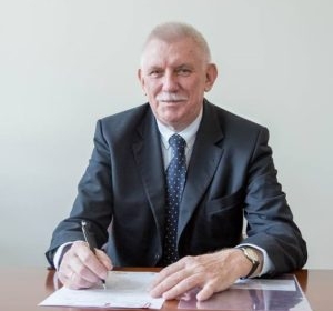 Rektor UŁ Antoni Różalski/Rector of the University of Lodz Antoni Różalski